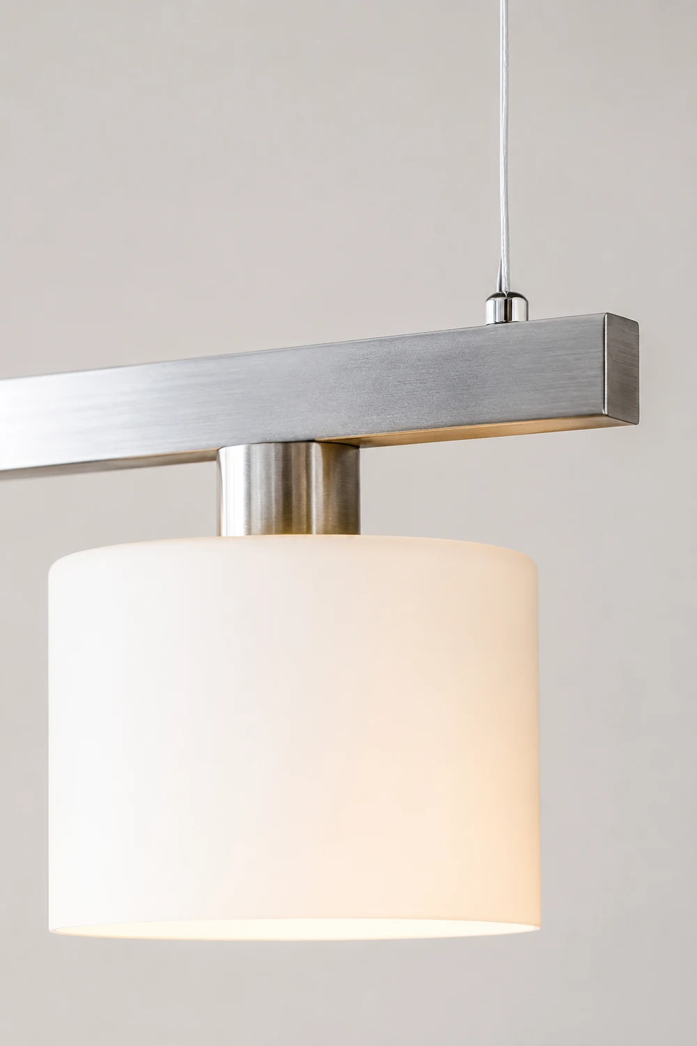 Zaid White Cluster Pendant Light, 3 Heads, Metal/Glass - Lumpaz