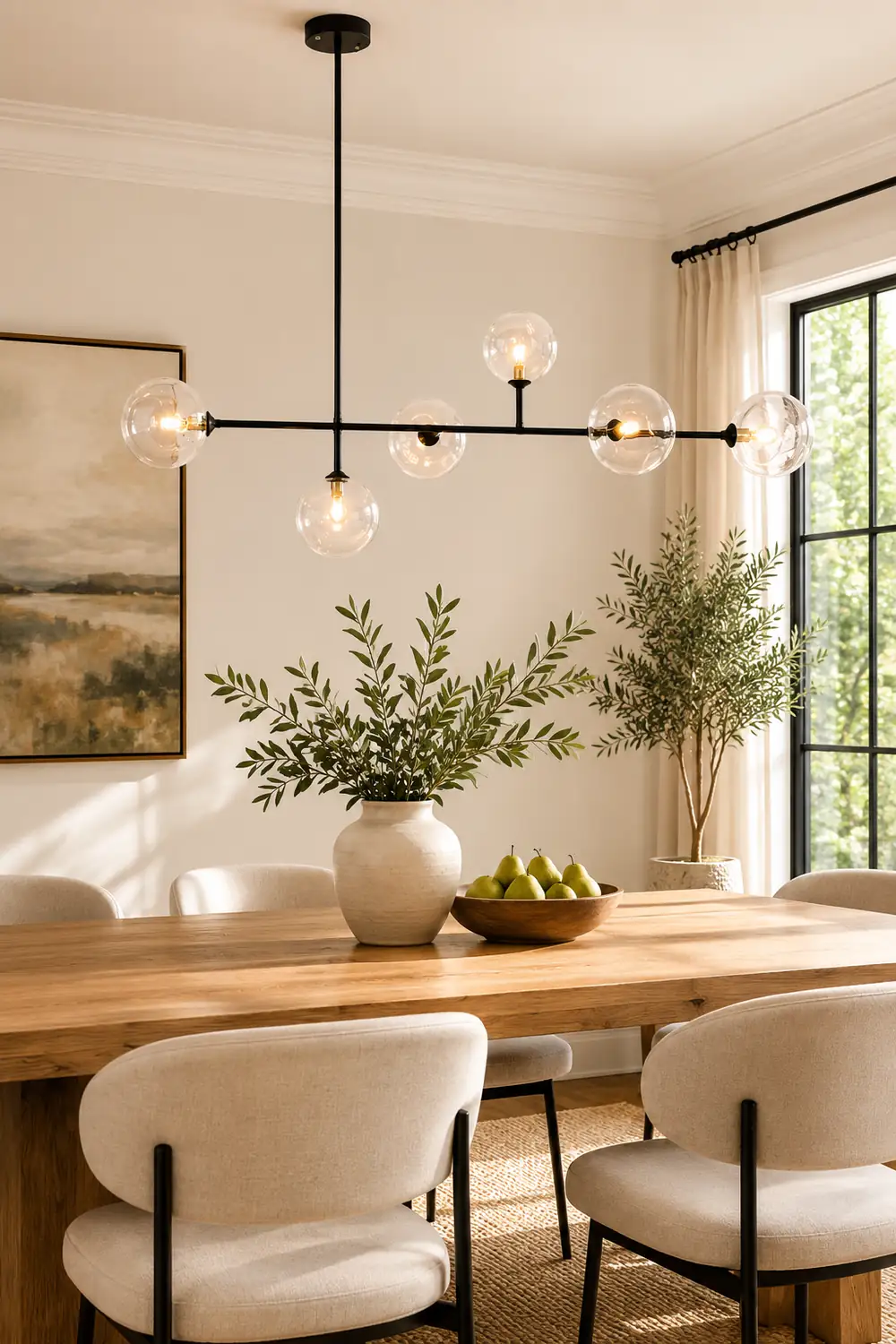 Valentina Modern Bubble Glass Pendant Light, Black - Lumpaz