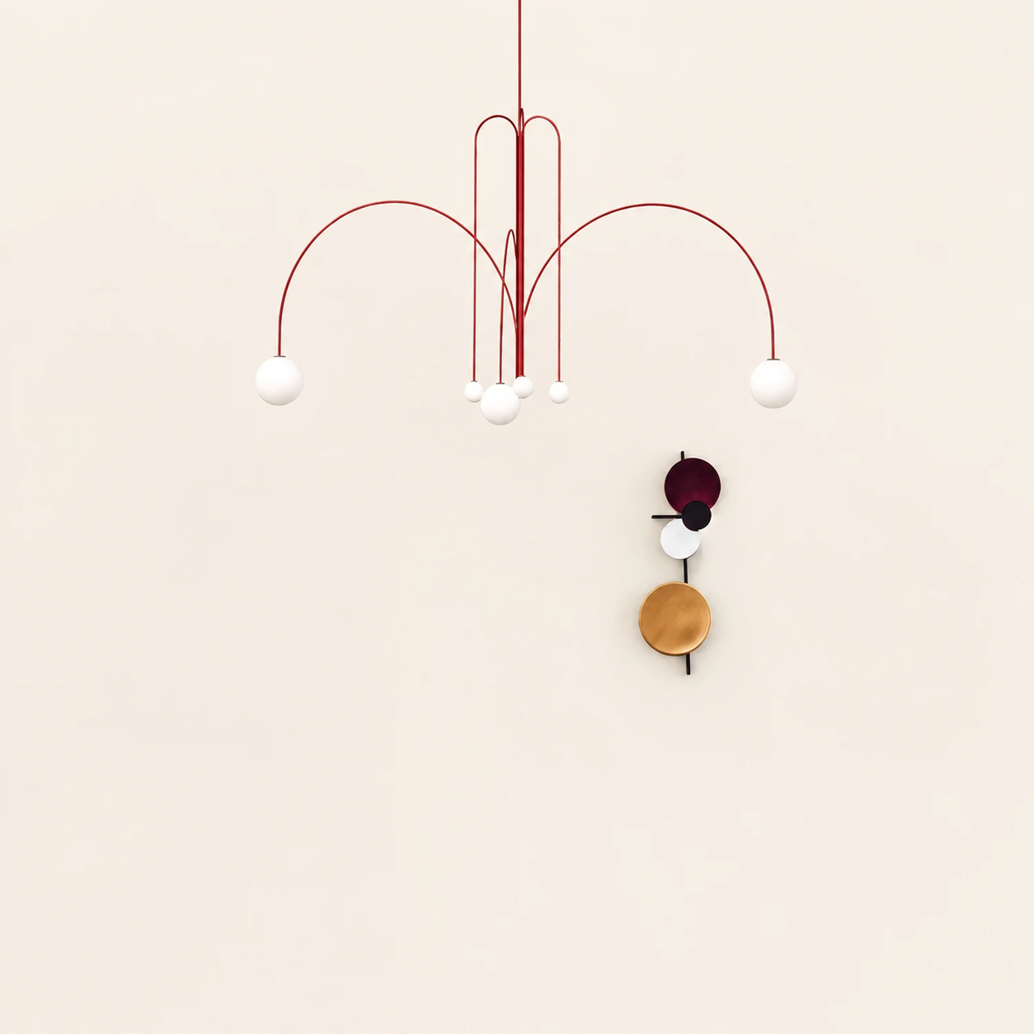 Avi Double Layer White Glass Pendant Light - Lumpaz