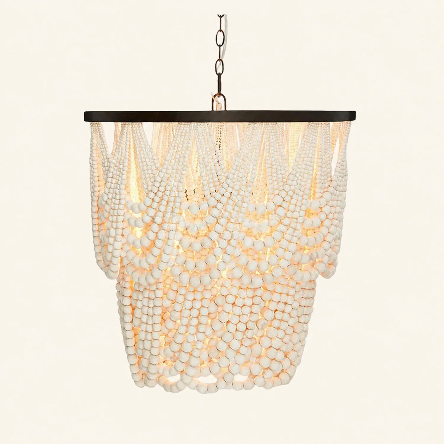 Alessio LED Pendant Lights Black/Rust/White Wood/Metal Living Room/Badroom - Lumpaz