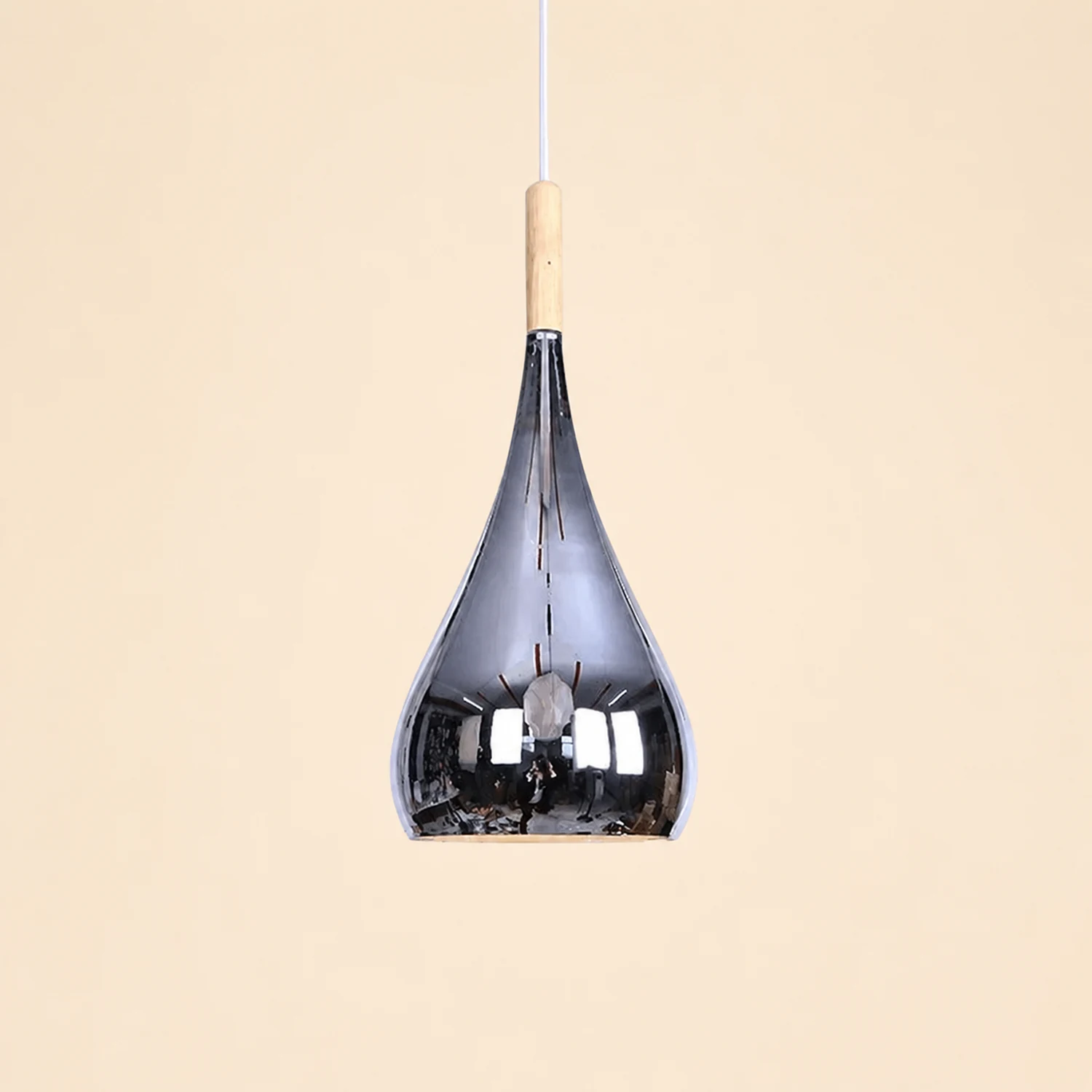 Avi Pendant Light Teardrop Modern, Metal, Rose Gold/Chrome, Kitchen Islands - Lumpaz