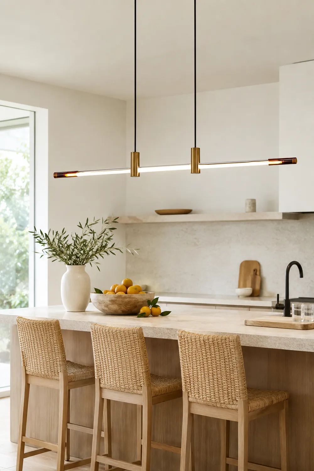 Minimalist Linear Dining Room/Bar Pendant Light - Lumpaz