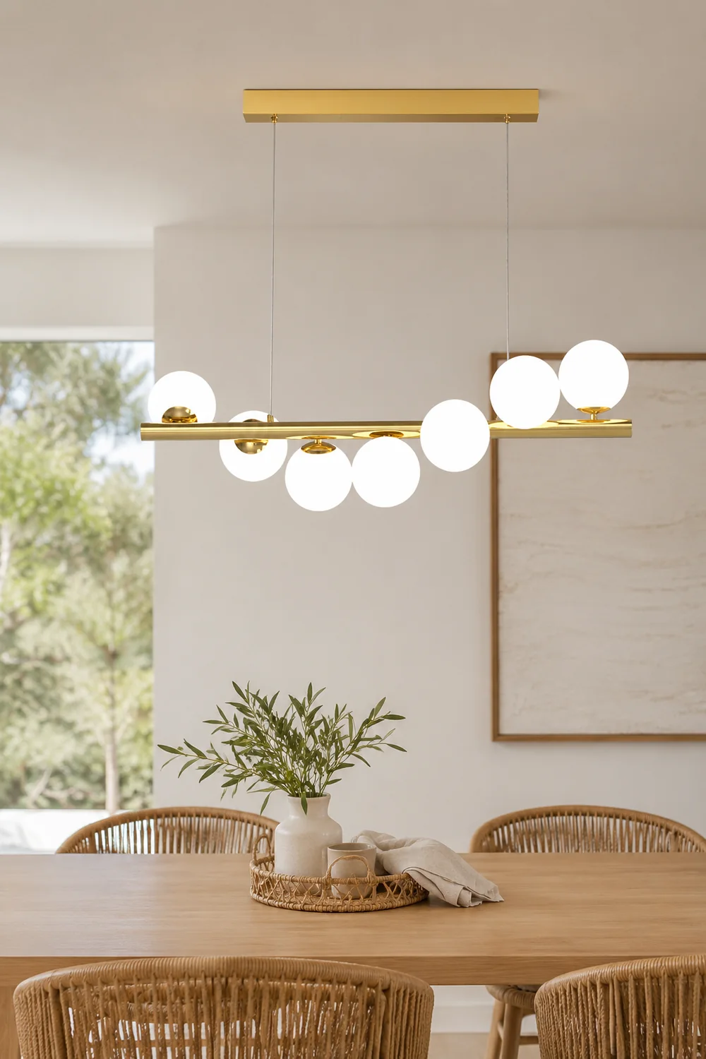 Valentina Nordic Linear LED Pendant Light, 7/9/11 Heads - Lumpaz