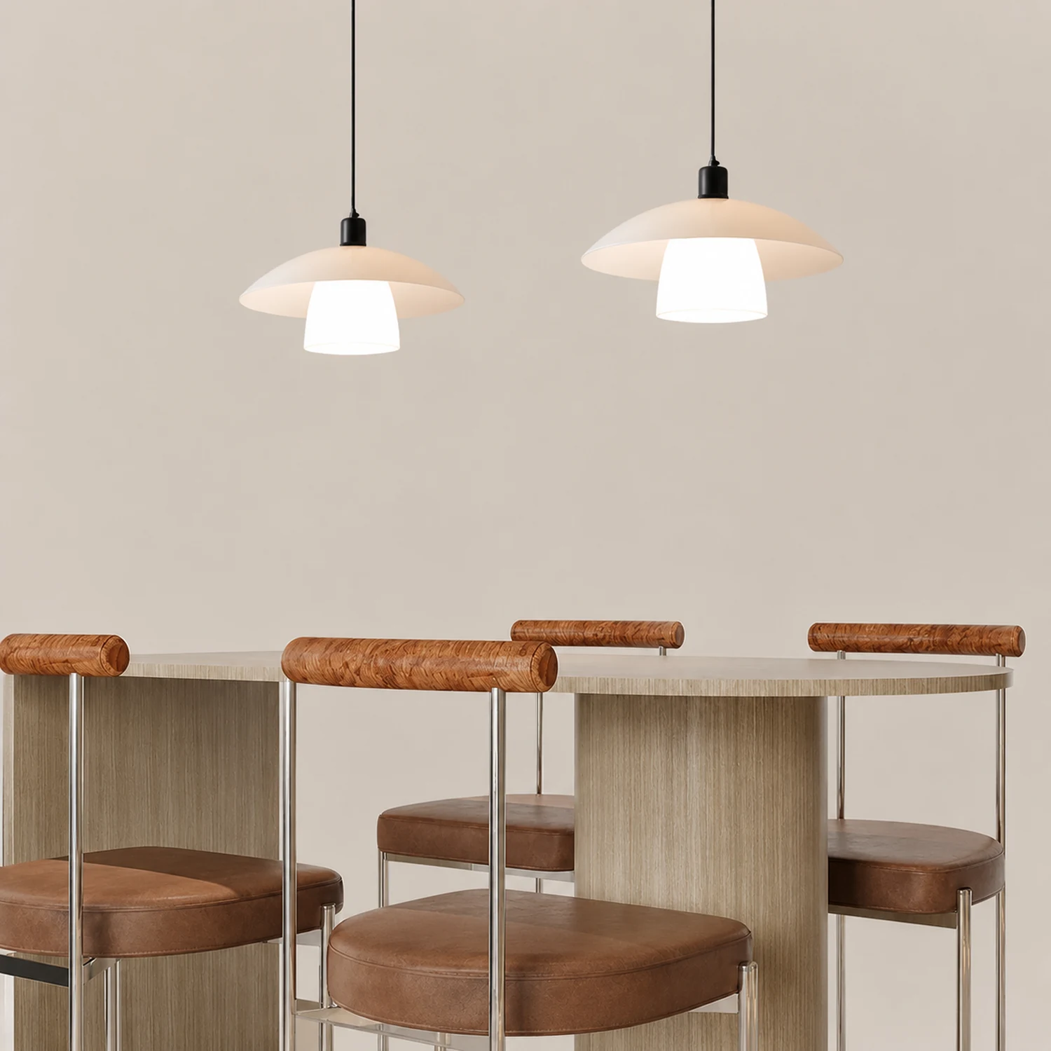 Carins White Pendant Light - Lumpaz