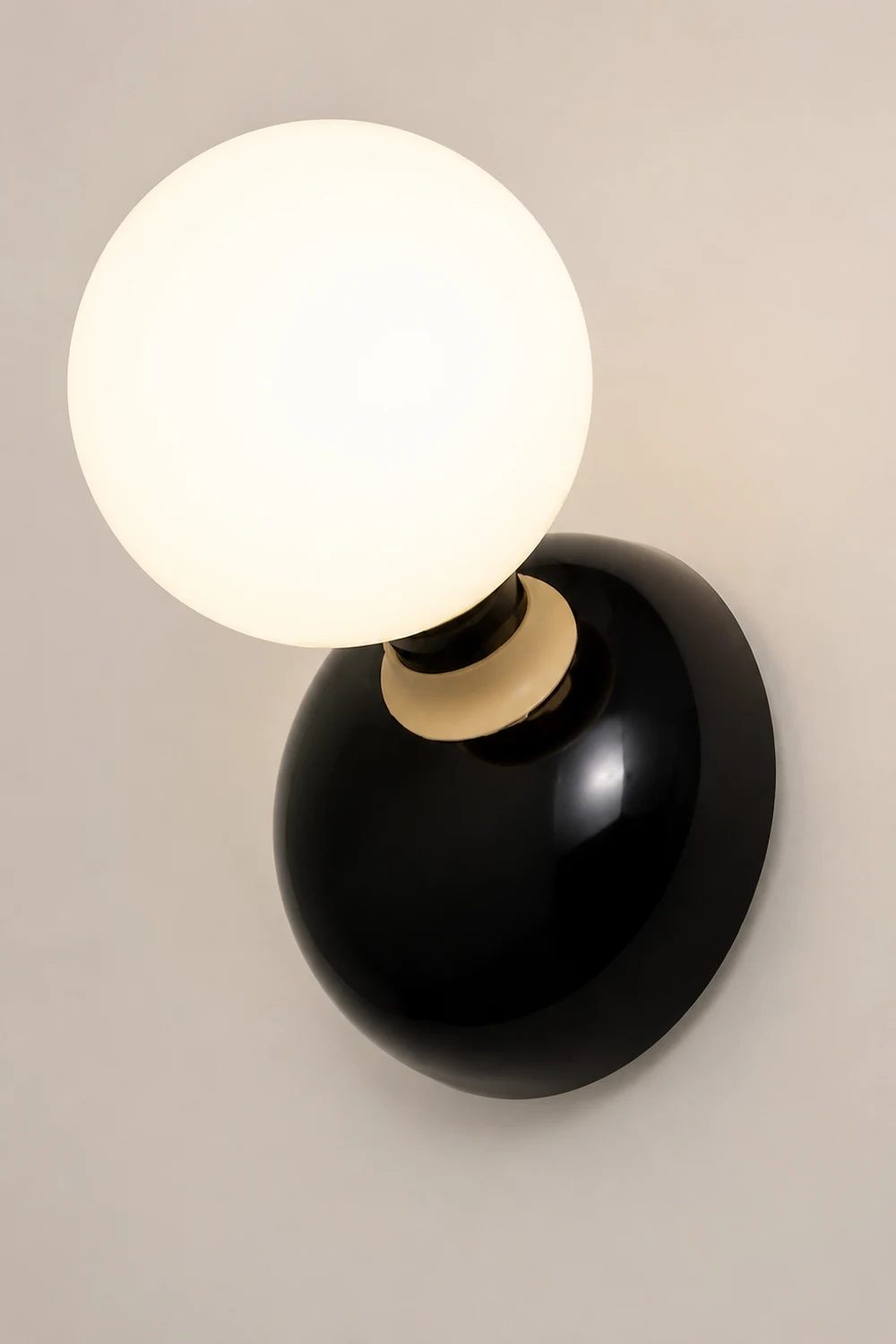 Valentina Modern LED Wall Lamp Black White Metal Living Room - Lumpaz