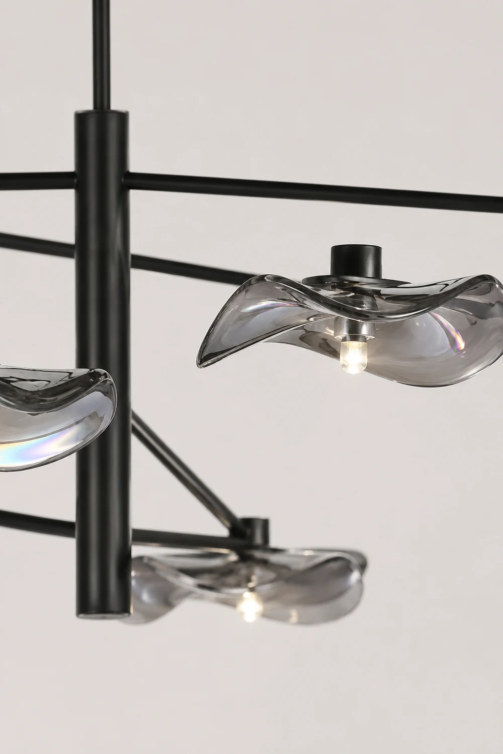 Carins Modern Branch Metal Pendant Light, Clear/Multicolor - Lumpaz