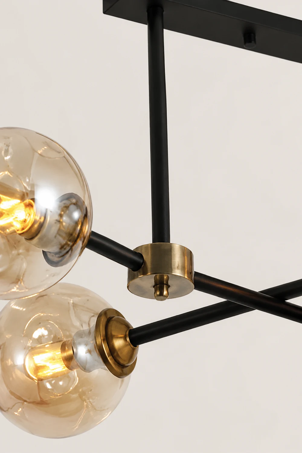 Valentina Decorative LED Glass Bubble Pendant Light, Amber - Lumpaz