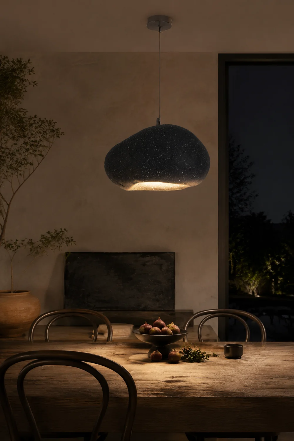 Byers Wabi Sabi Bread Shape Pendant Light, 4 Color - Lumpaz