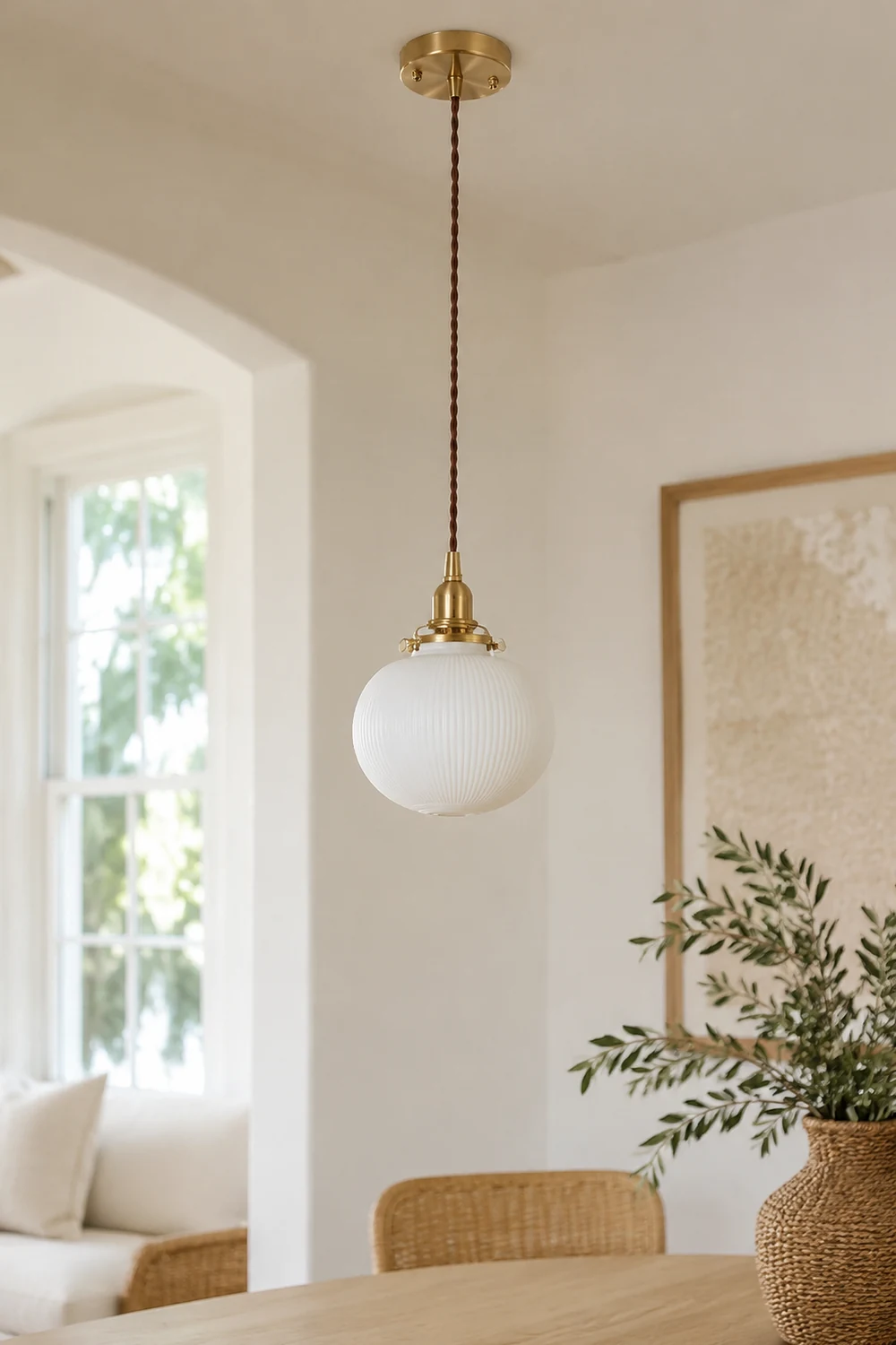 Valentina Nordic Simple Ceramics Pendant Light, 3 Style - Lumpaz