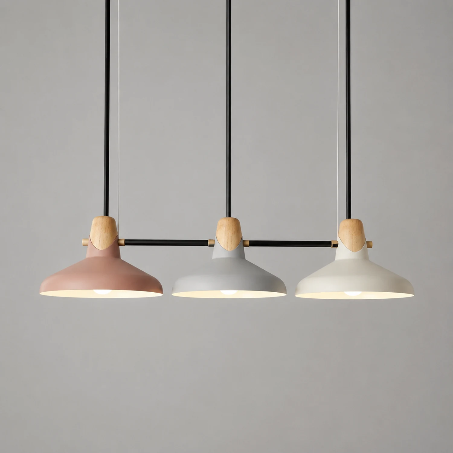 Morandi Nordic Dome Metal Pendant Light, Bule/Green/Pink - Lumpaz
