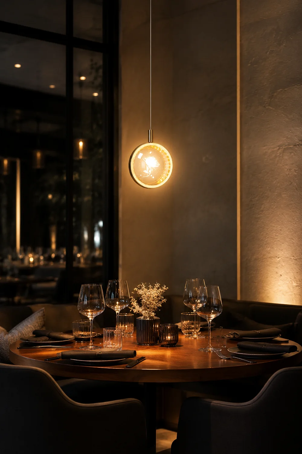 Kady Modern LED Pendant Light Crystal/Metal Living Room/Bedroom - Lumpaz