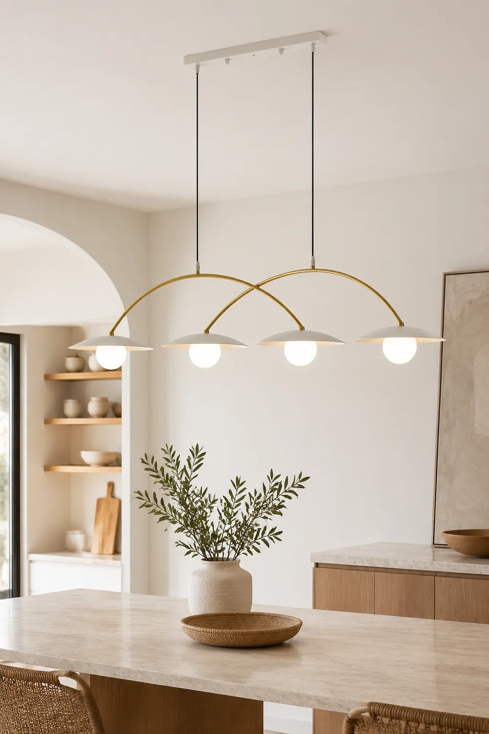 Carins Metal Cluster Pendant Light, 31.5"/46.8" - Lumpaz