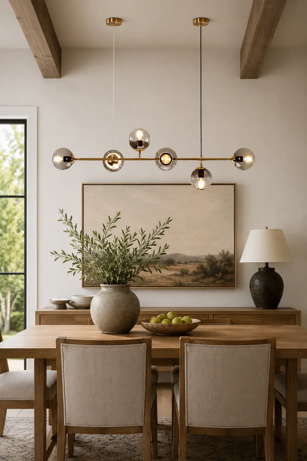 Valentina Modern Bubble Metal/Glass Pendant Light, Gold - Lumpaz