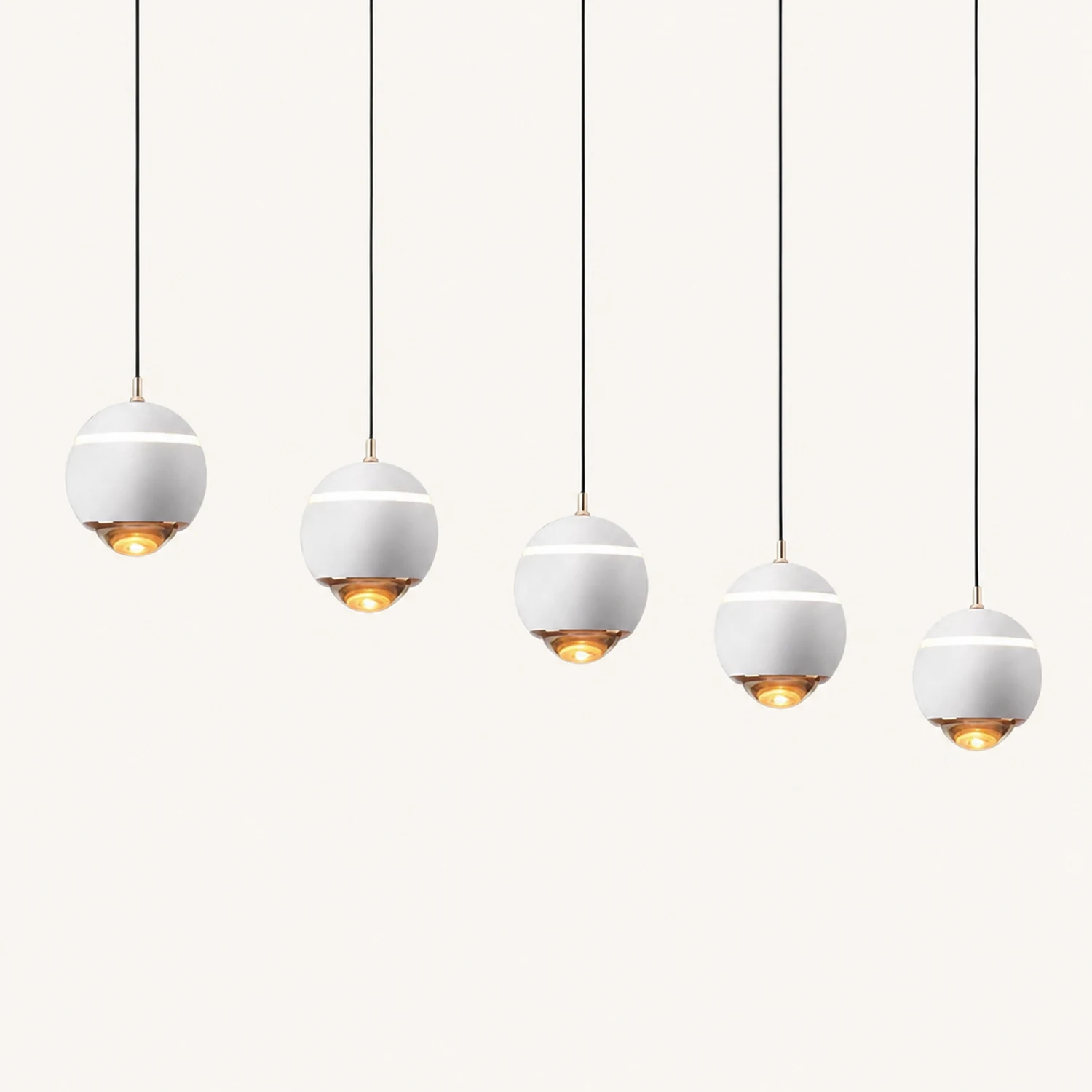 Valentina Modern Round LED Pendant Light, Kitchen Island - Lumpaz
