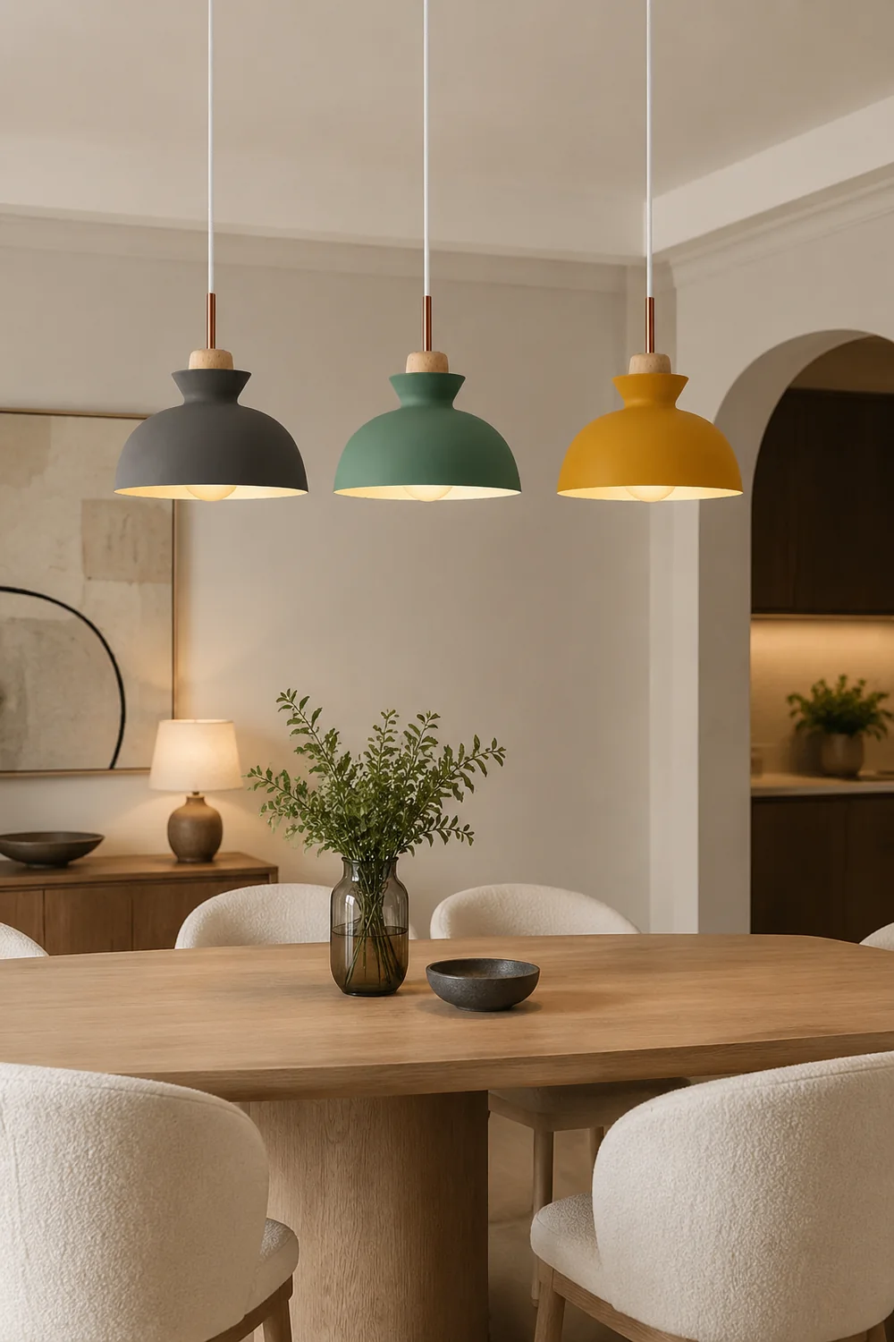 Morandi Pendant Light 3 Colors, 11" - Lumpaz