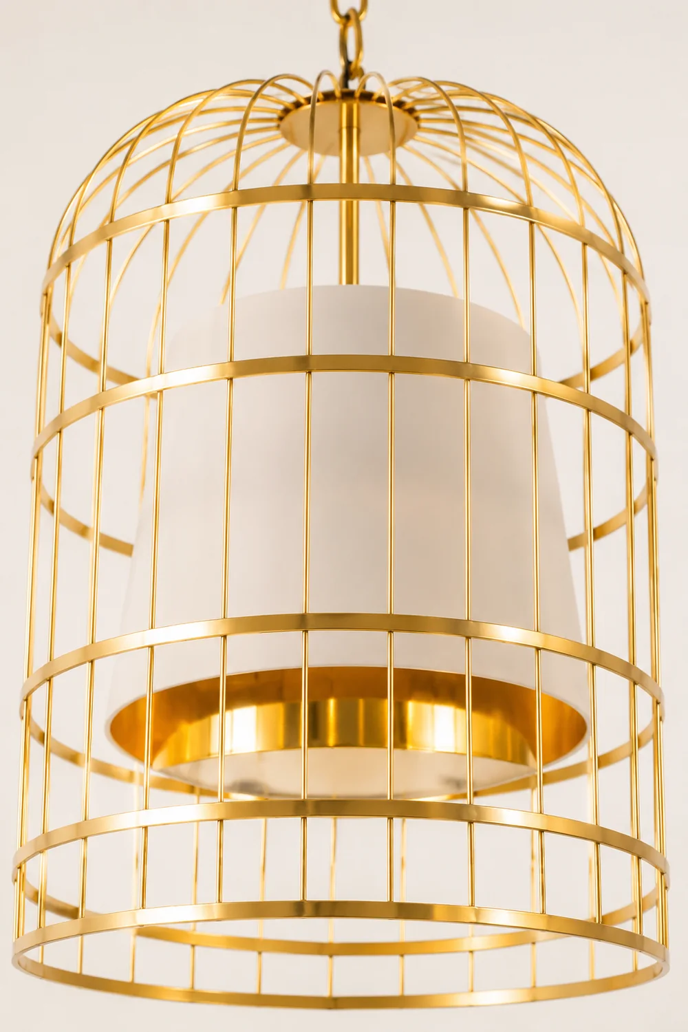Alessio Vintage Bird Cage Metal Pendant Light - Lumpaz