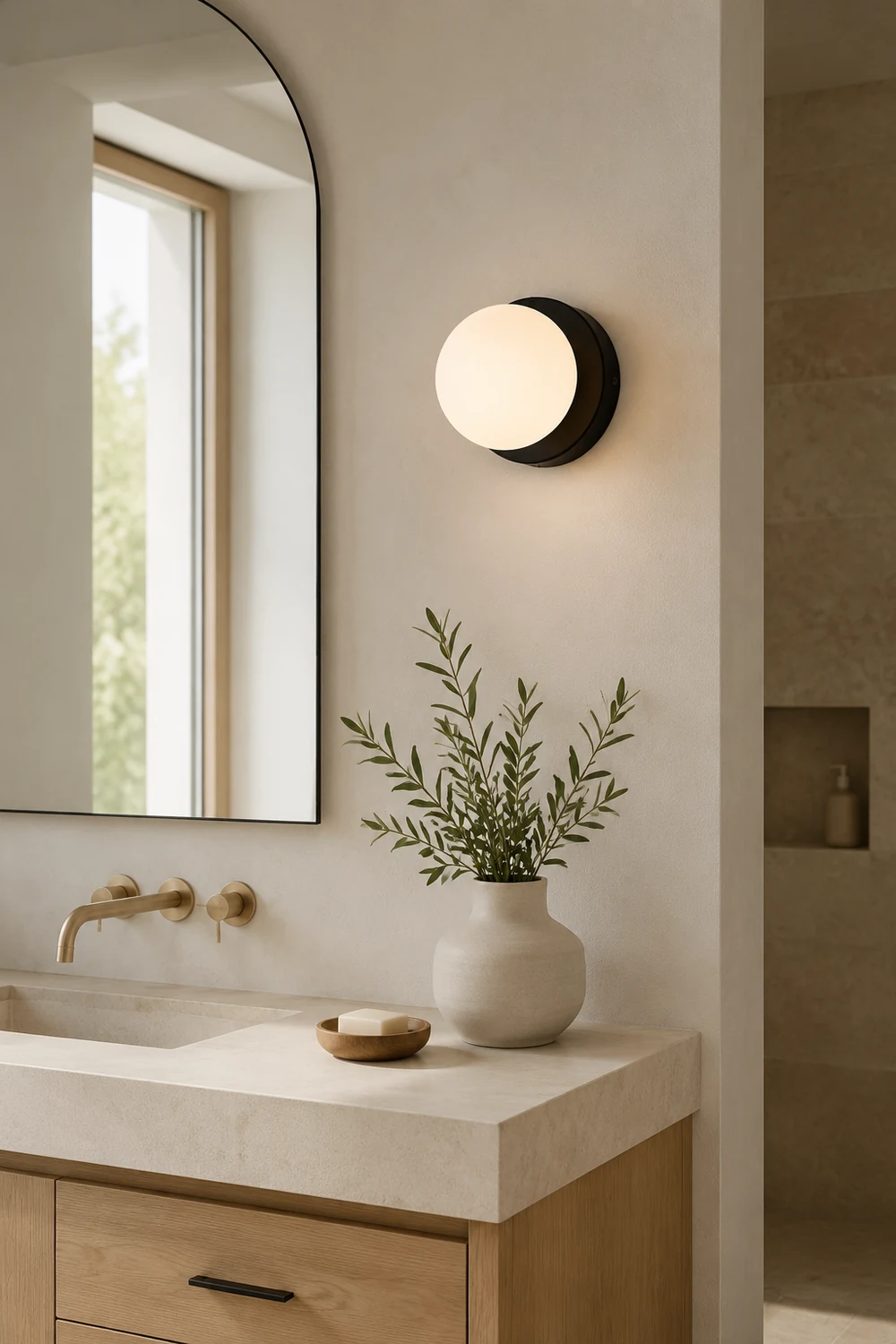 Valentina Modern LED Wall Lamp Black Metal Bedroom - Lumpaz