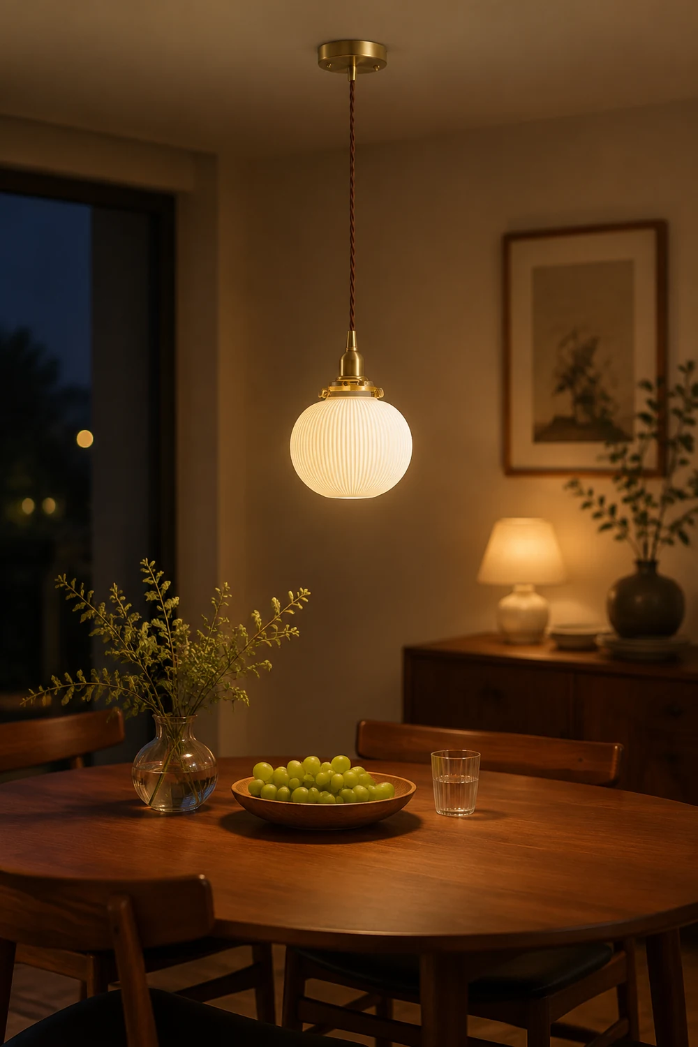 Valentina Nordic Simple Ceramics Pendant Light, 3 Style - Lumpaz