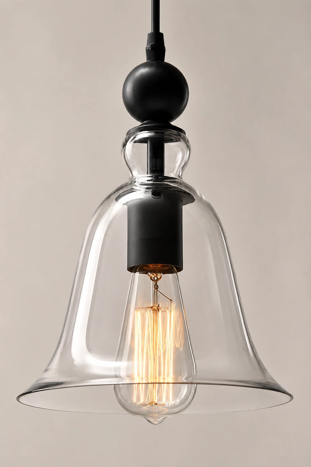 Cooley Vintage Industrial Bell Pendant Light - Lumpaz