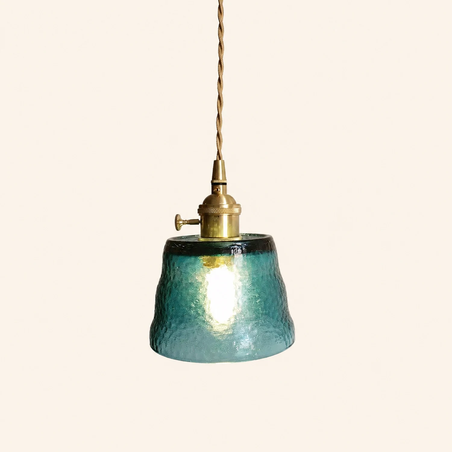 Hailie Modern Nordic Kitchen Island Glass Pendant Light, Brown/Green/Clear/Blue - Lumpaz