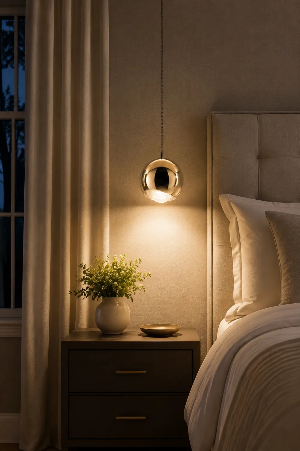 Valentina Modern Metal Ball Pendant Light, Silver/Gold - Lumpaz