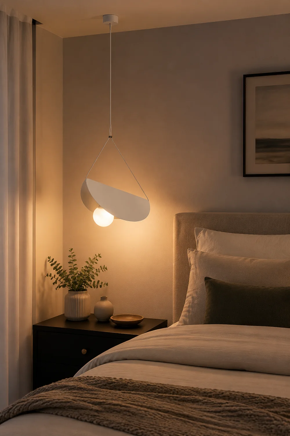 Eveline Pendant Light, 7 Color, Bedroom - Lumpaz