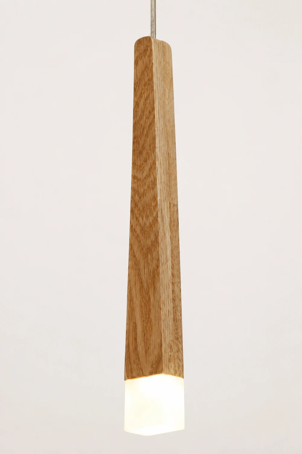 Ozawa Minimalist Linear Wood/Acrylic Pendant Light, Wood - Lumpaz