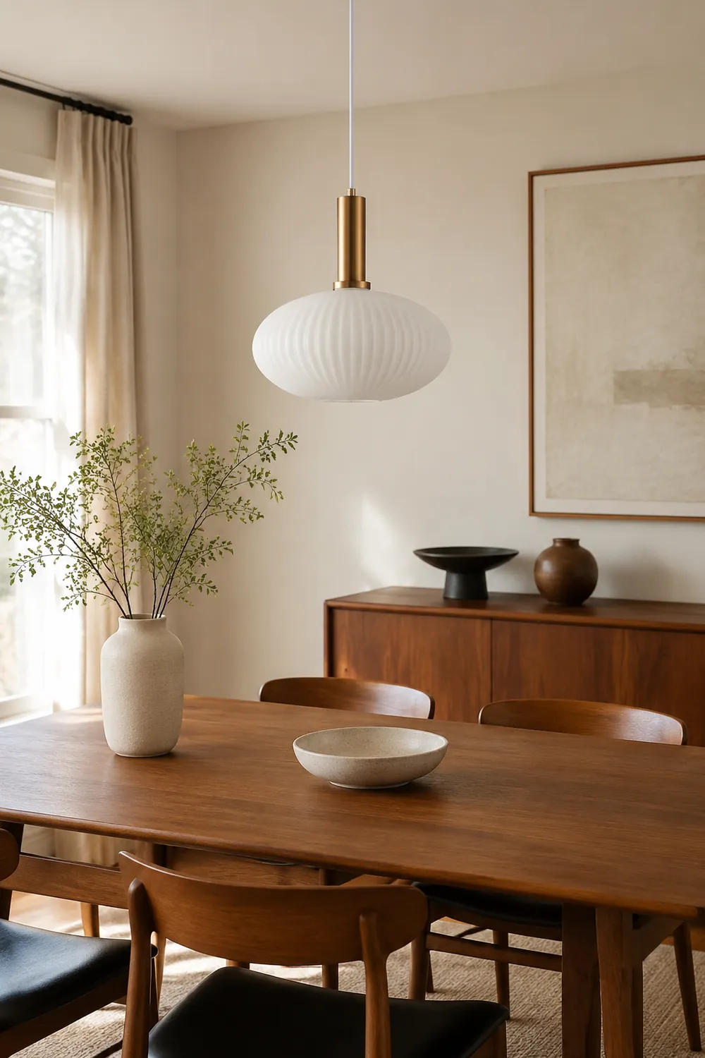 Hailie Morden Bubble Glass Pendant Light, White, Bedroom - Lumpaz