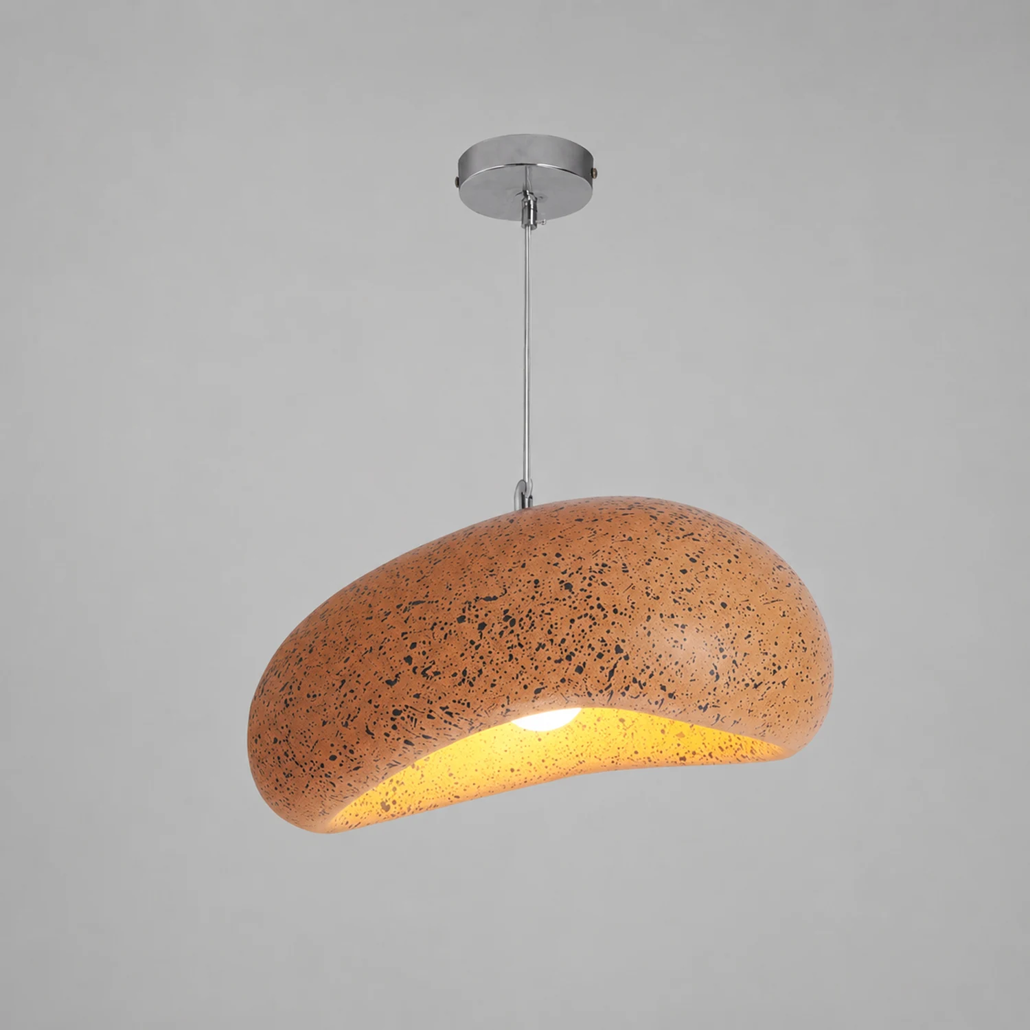 Byers Wabi Sabi Bread Shape Resin Pendant Light, 4 Color - Lumpaz