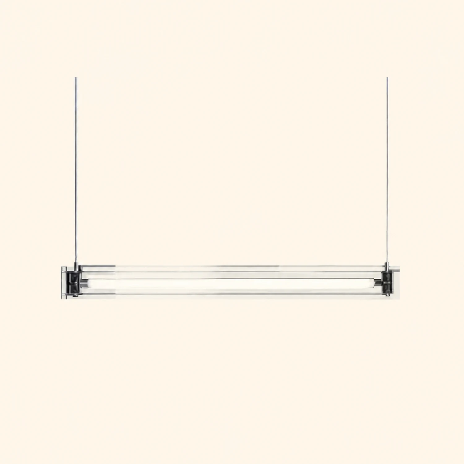 Edge Minimalist Linear Metal Pendant Light,White - Lumpaz