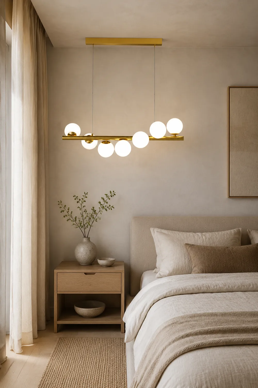 Valentina Nordic Linear LED Pendant Light, 7/9/11 Heads - Lumpaz