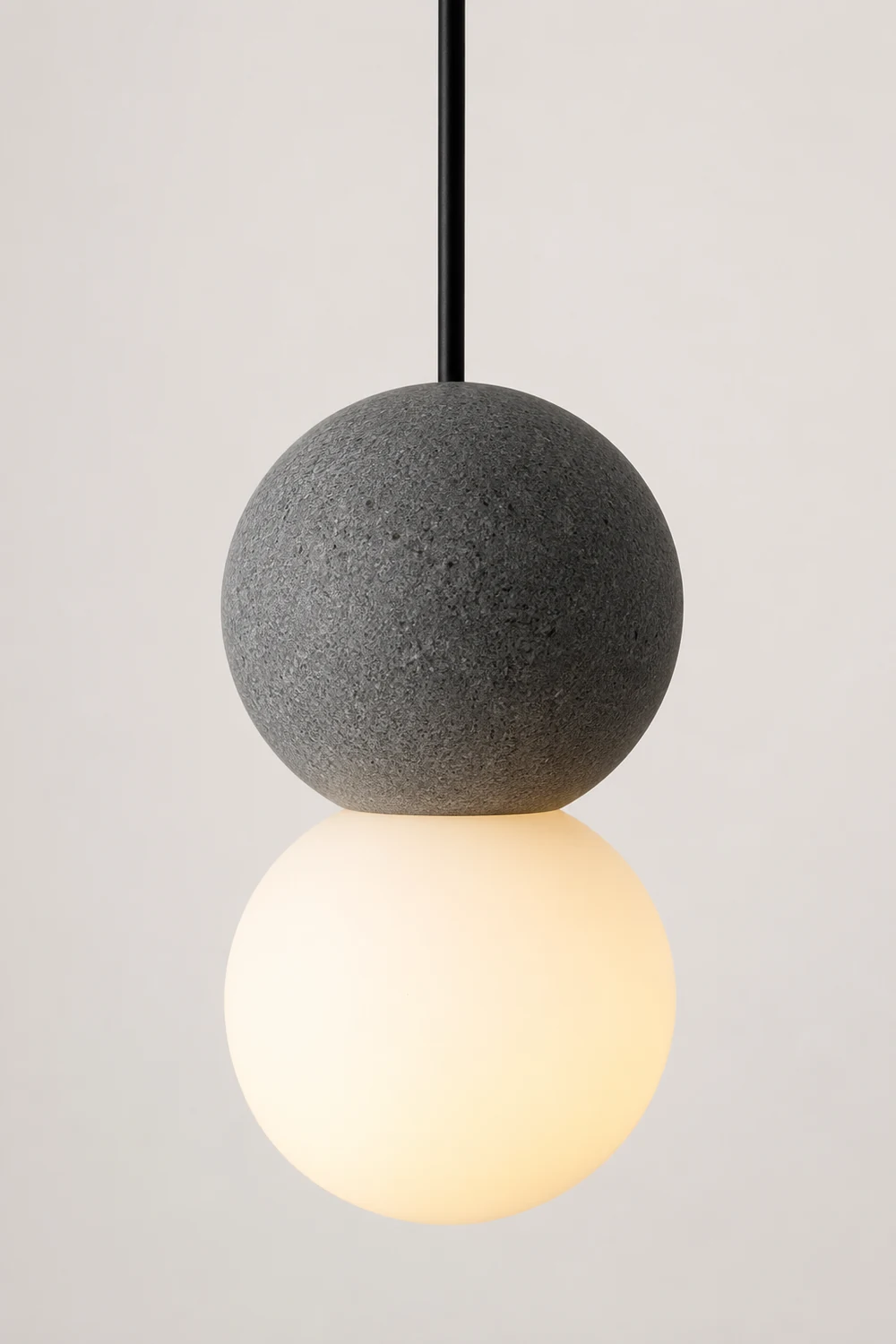Byers Modern LED Pendant Light Black Metal Bedroom Living Room - Lumpaz