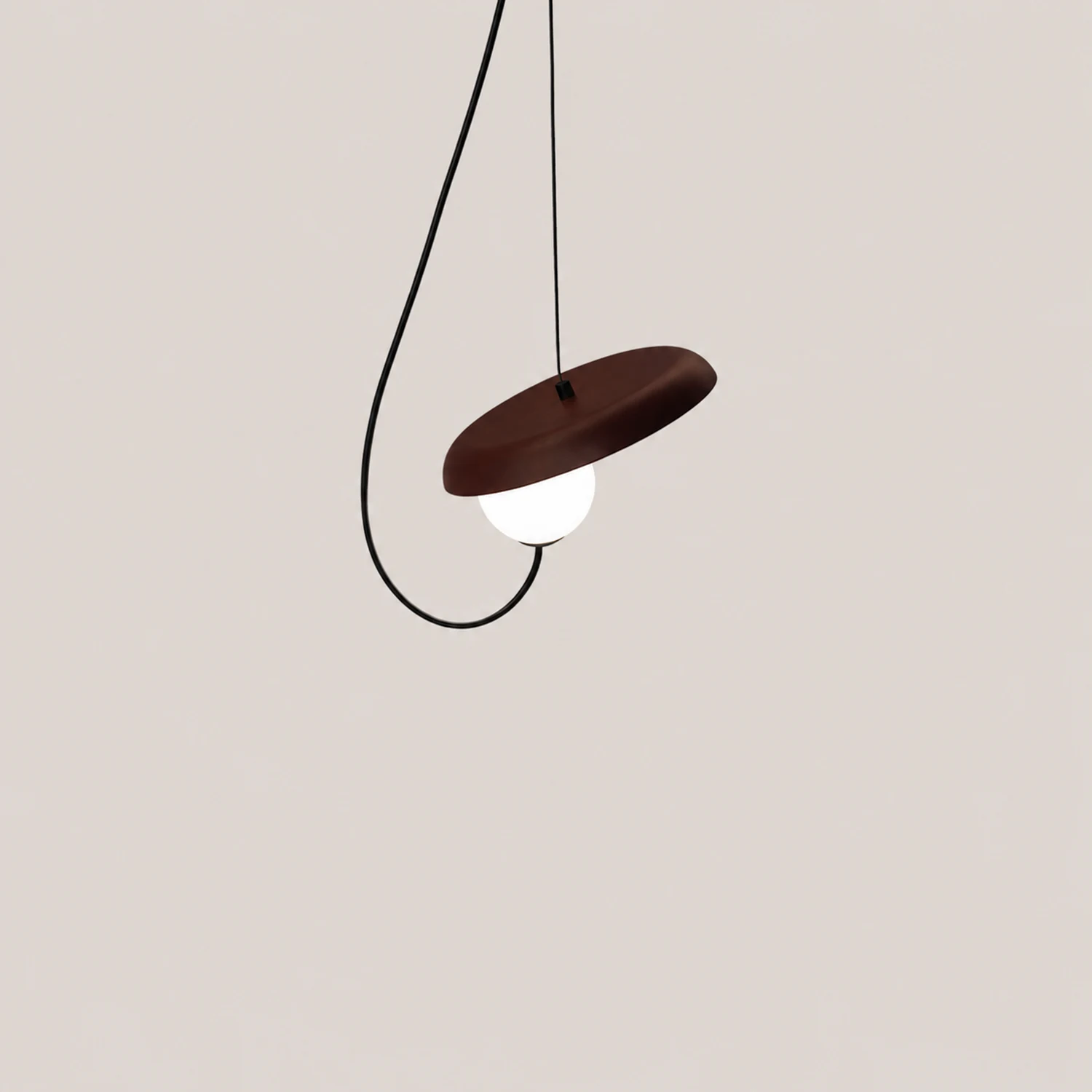 Avi Pendant Lights Stylish Art Deco, Black/White/Copper, Living Room - Lumpaz