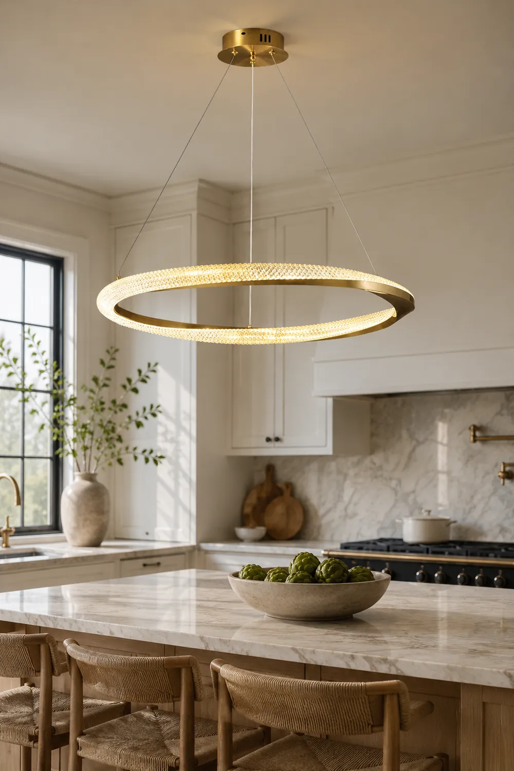 Kirsten Pendant Light, Aluminium & Arcylic, 1/2 Rings, 2 Color - Lumpaz