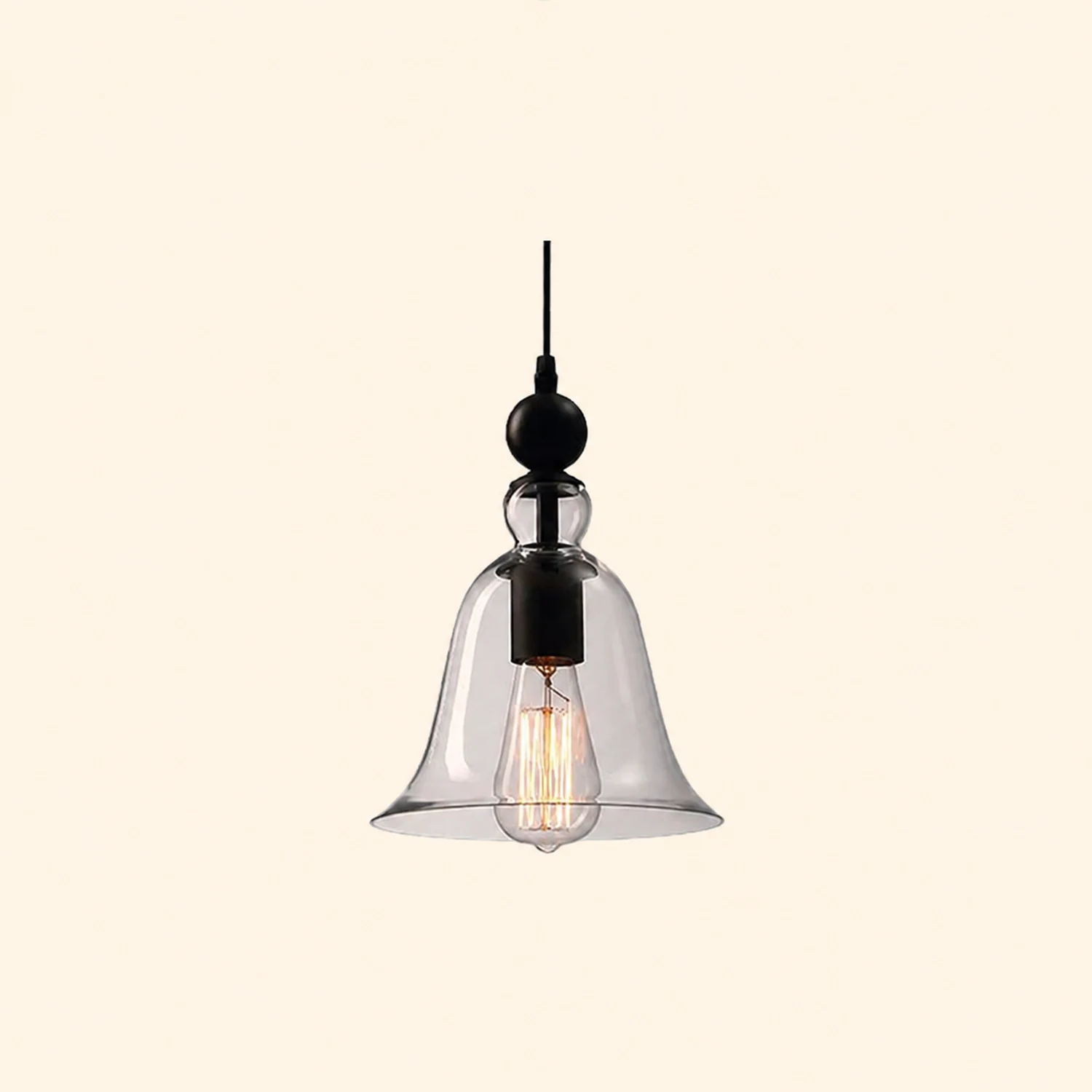 Cooley Vintage Industrial Bell Pendant Light - Lumpaz