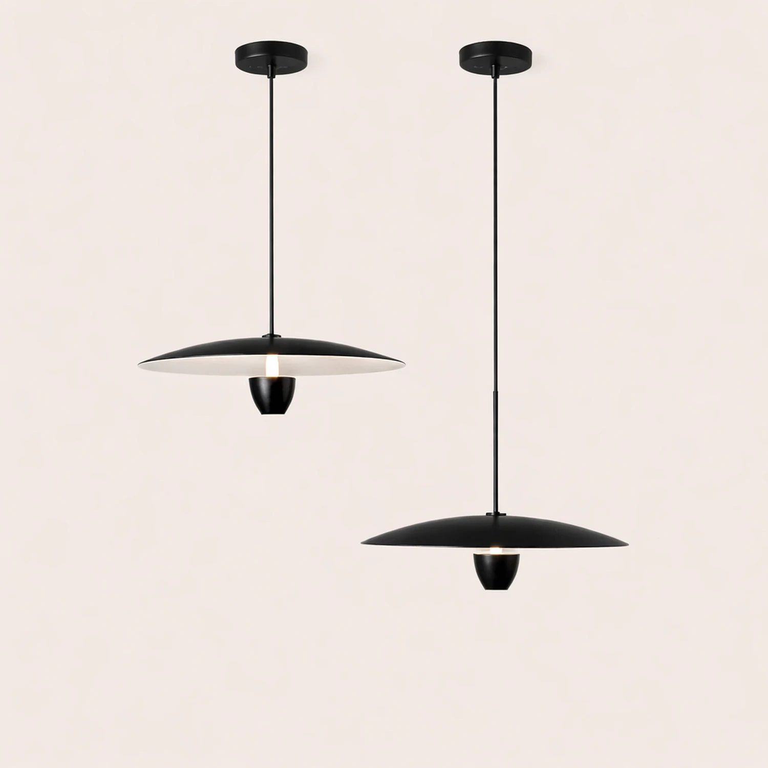 Carins Modern Nordic Metal Pendant Light, Black - Lumpaz
