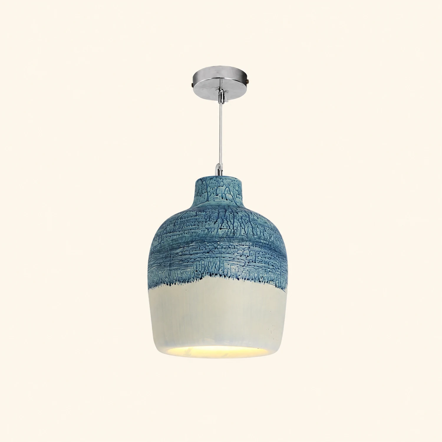 Byers Wabi Sabi Jar Shaped Resin Pendant Light, 4 Color - Lumpaz