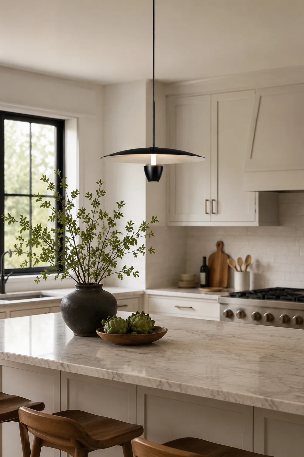 Carins Modern Nordic Metal Pendant Light, Black - Lumpaz