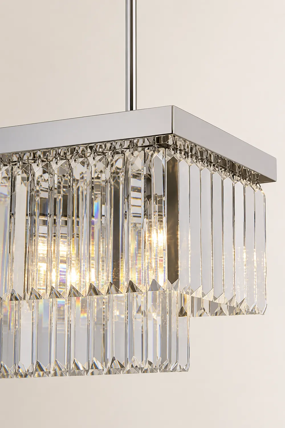 Marilyn Modern Art Deco LED Pendant Light, Crystal/Metal - Lumpaz