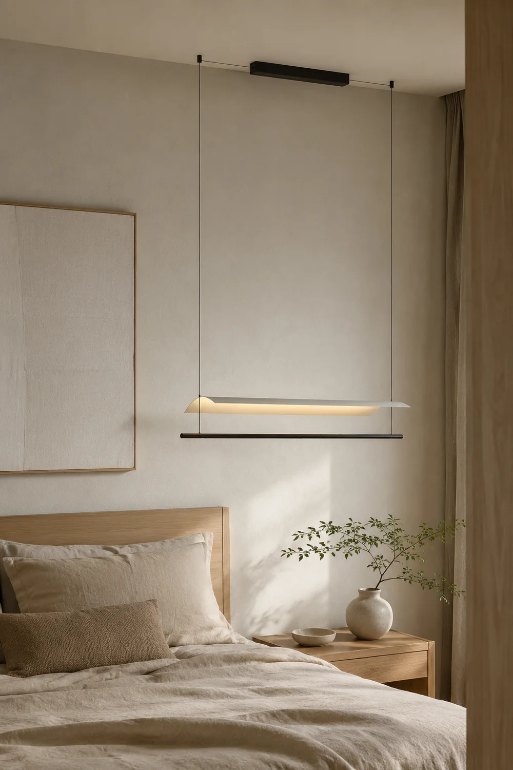 Edge Minimalist Linear Metal Pendant Light - Lumpaz