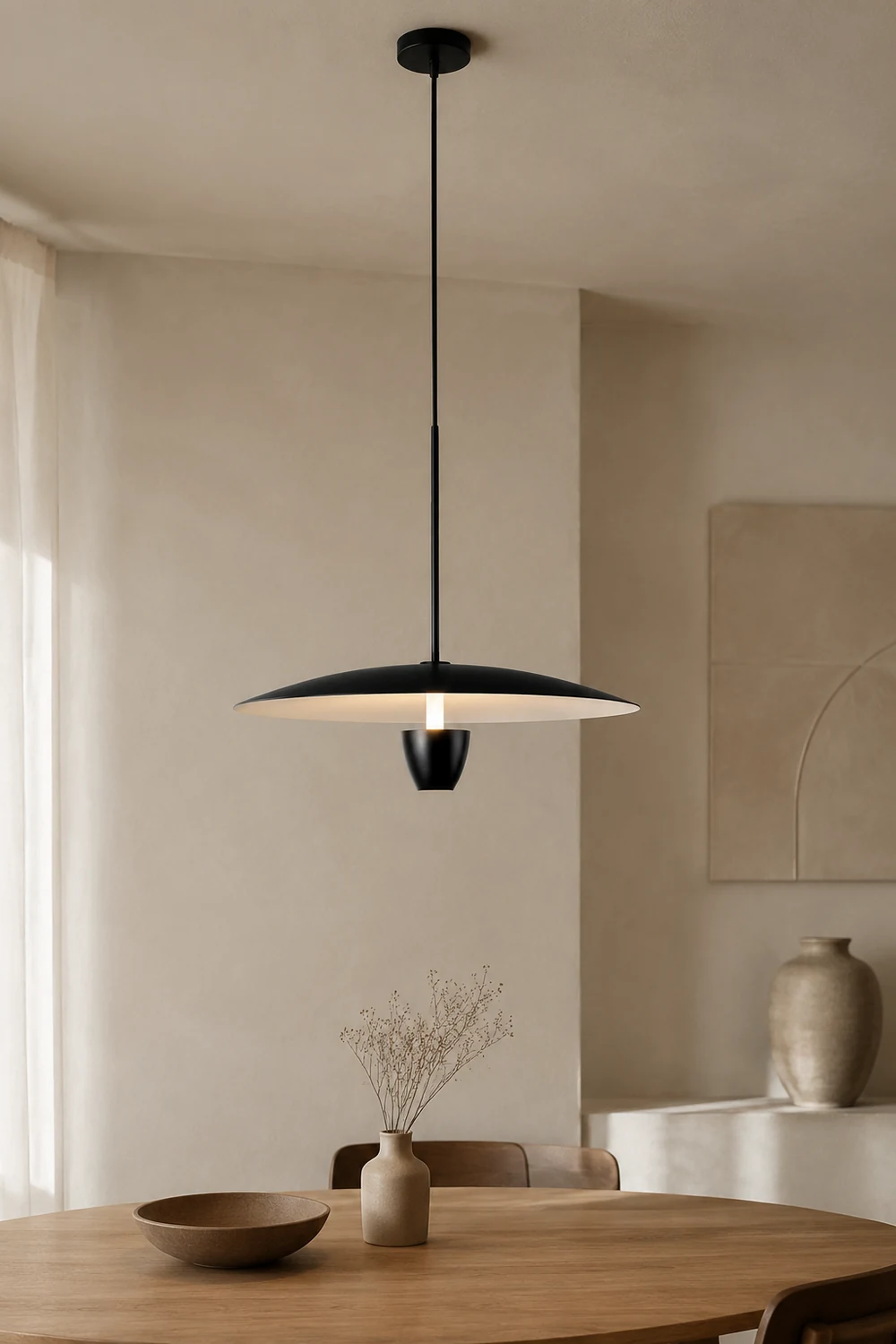 Carins Modern Nordic Metal Pendant Light, Black - Lumpaz