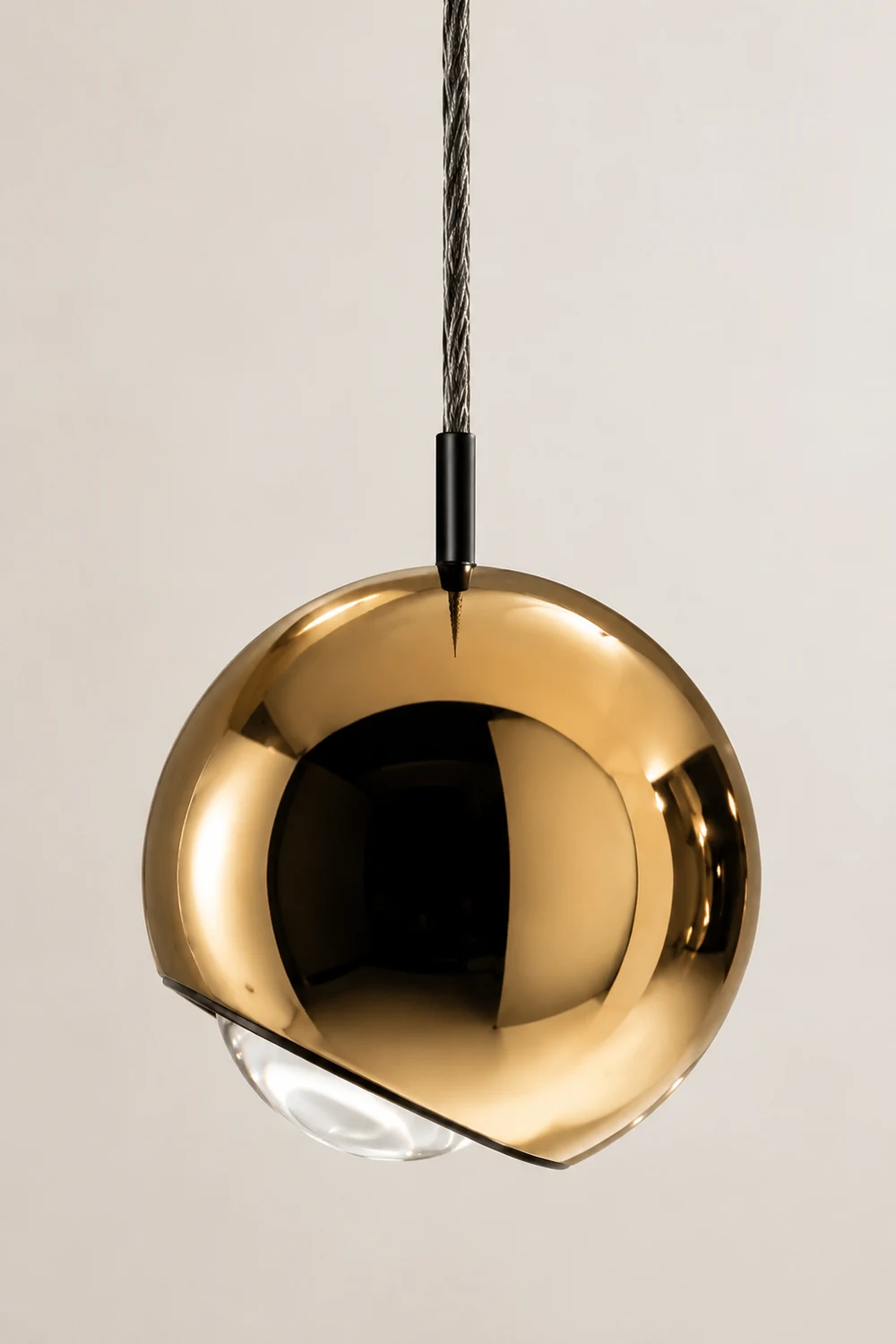 Valentina Modern Metal Ball Pendant Light, Silver/Gold - Lumpaz