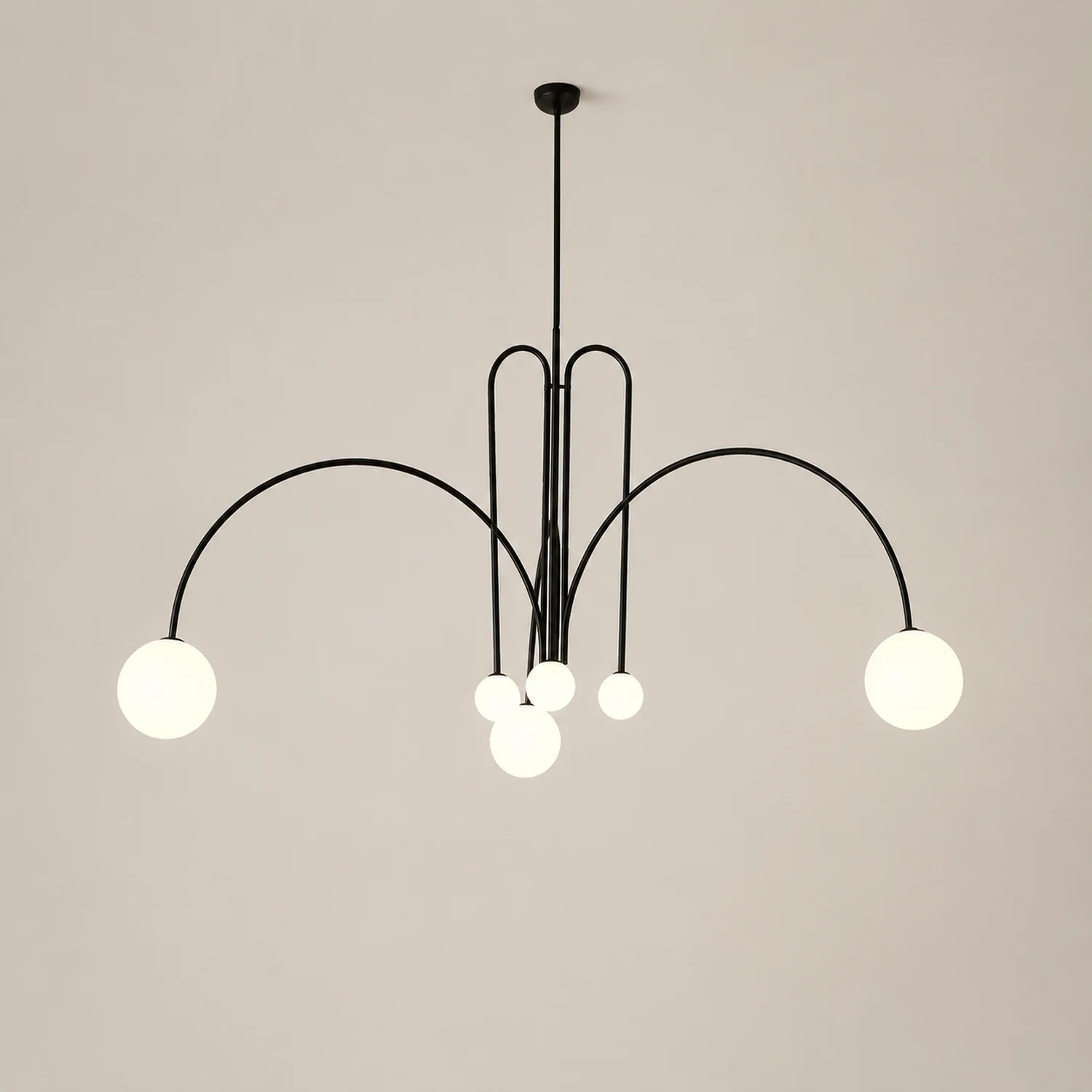 Avi Double Layer White Glass Pendant Light - Lumpaz