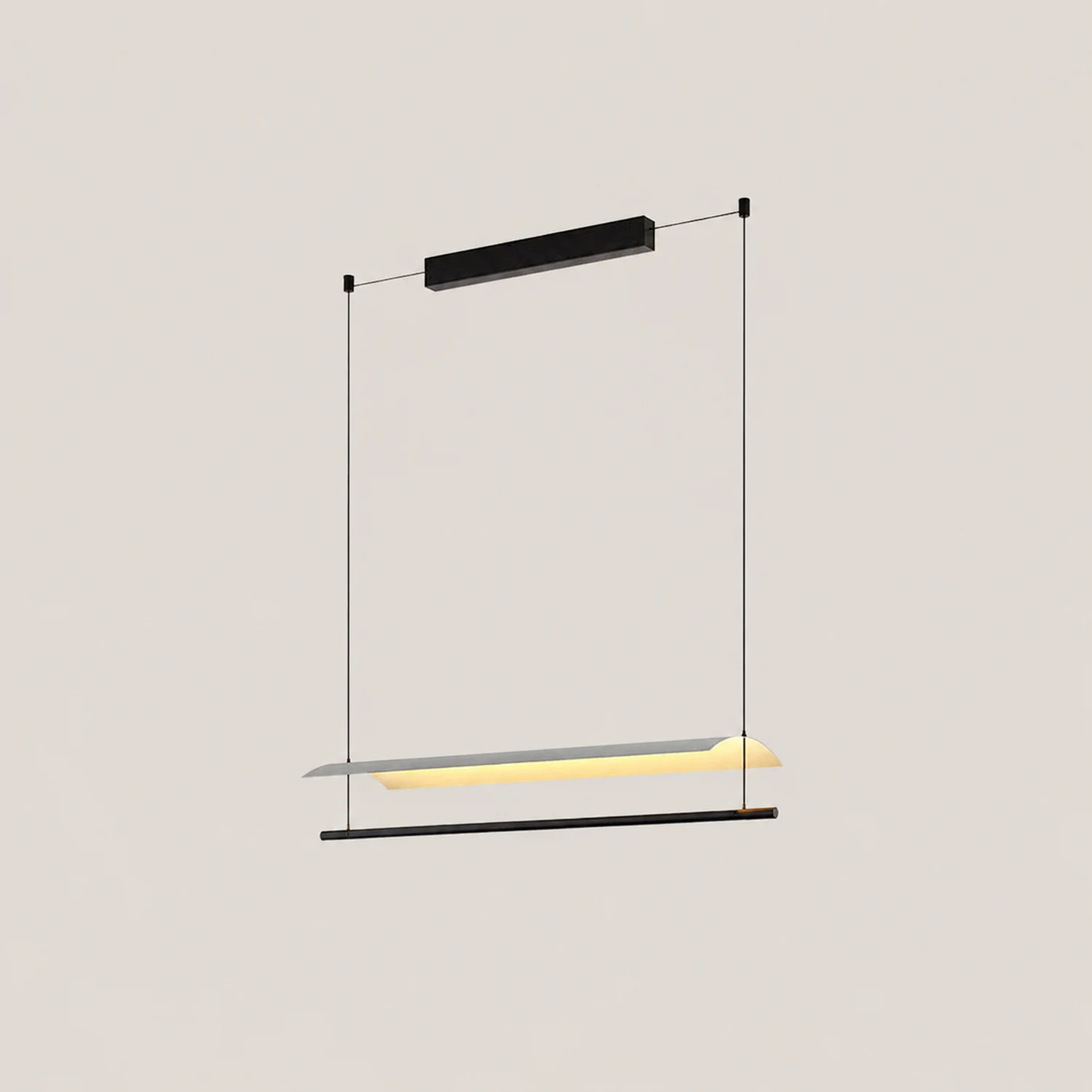 Edge Minimalist Linear Metal Pendant Light - Lumpaz