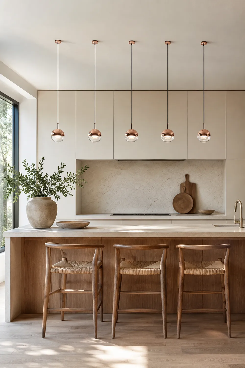Valentina Modern Ball Metal/Glass Pendant Light, Gold/Rose Gold - Lumpaz