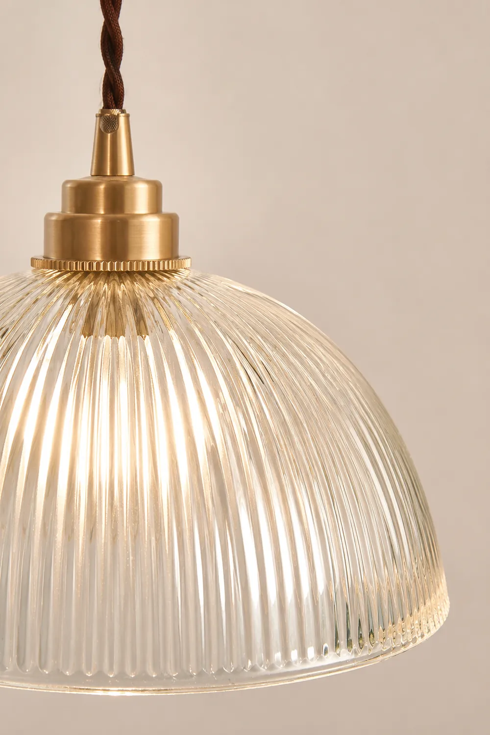 Alessio Simple Bowl Metal/Glass Pendant Light, Clear, Dining Room - Lumpaz