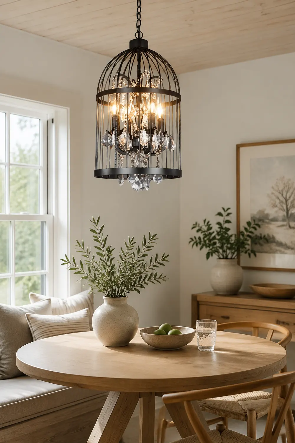 Cooley Designer Industrial Vintage Birdcage Pendant Light - Lumpaz