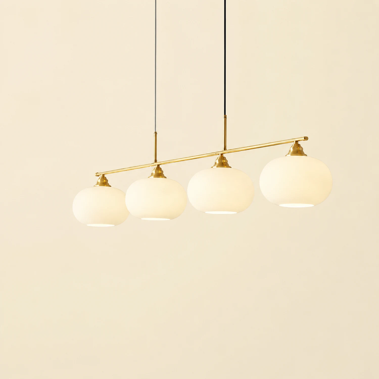 Hailie Modern Nordic Simple Pendant Light, Black/Gold - Lumpaz