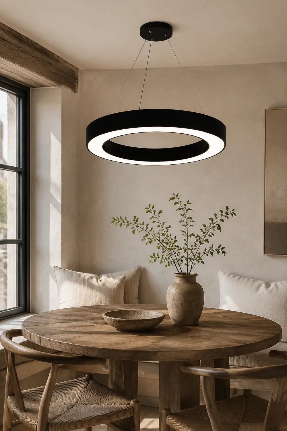 Arisha Minimalist Ring Acrylic Pendant Light Bedroom/Living Room - Lumpaz