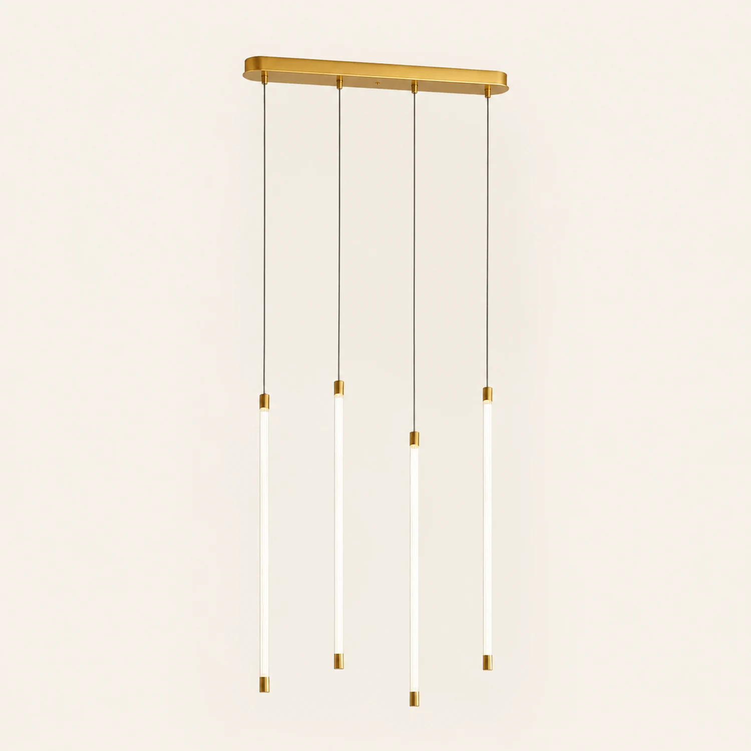 Edge Pendant Light Linear Modern/Minimalist, Acrylic, White, Living Room - Lumpaz